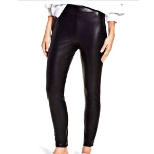 Leith Women’s Black Faux Leather Leggings Xs